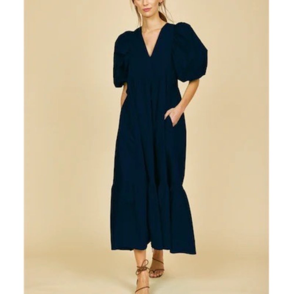 Hunter Bell Palmer Dress Navy Size XS